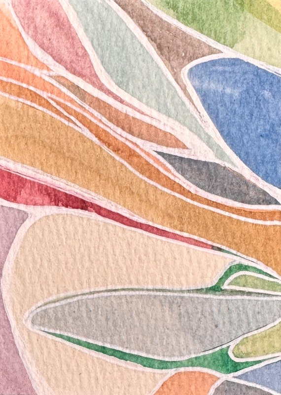 Layers aceo art card