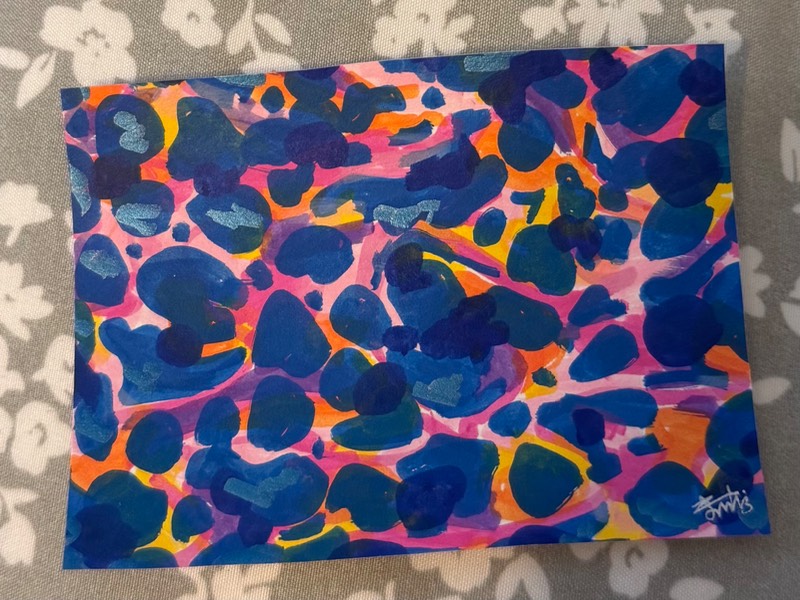 Abstract Water 4/5 aceo art card
