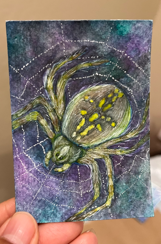 Midnight Weaver aceo art card