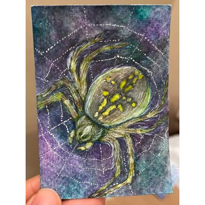 Midnight Weaver aceo art card thumbnail 1