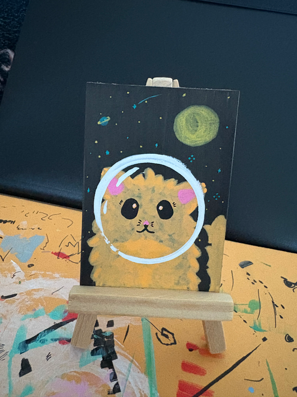 CAsTronaut aceo art card