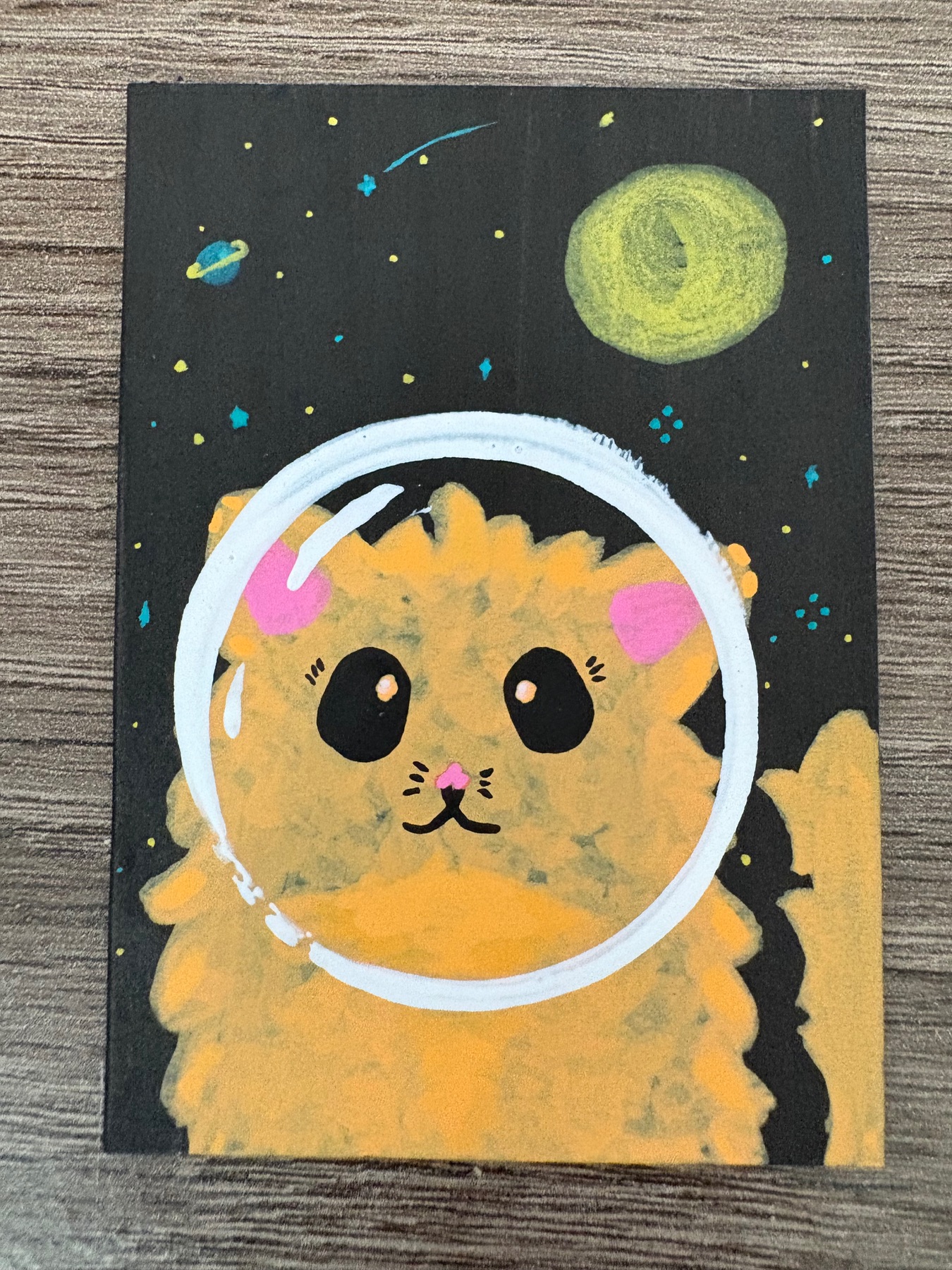 CAsTronaut aceo art card