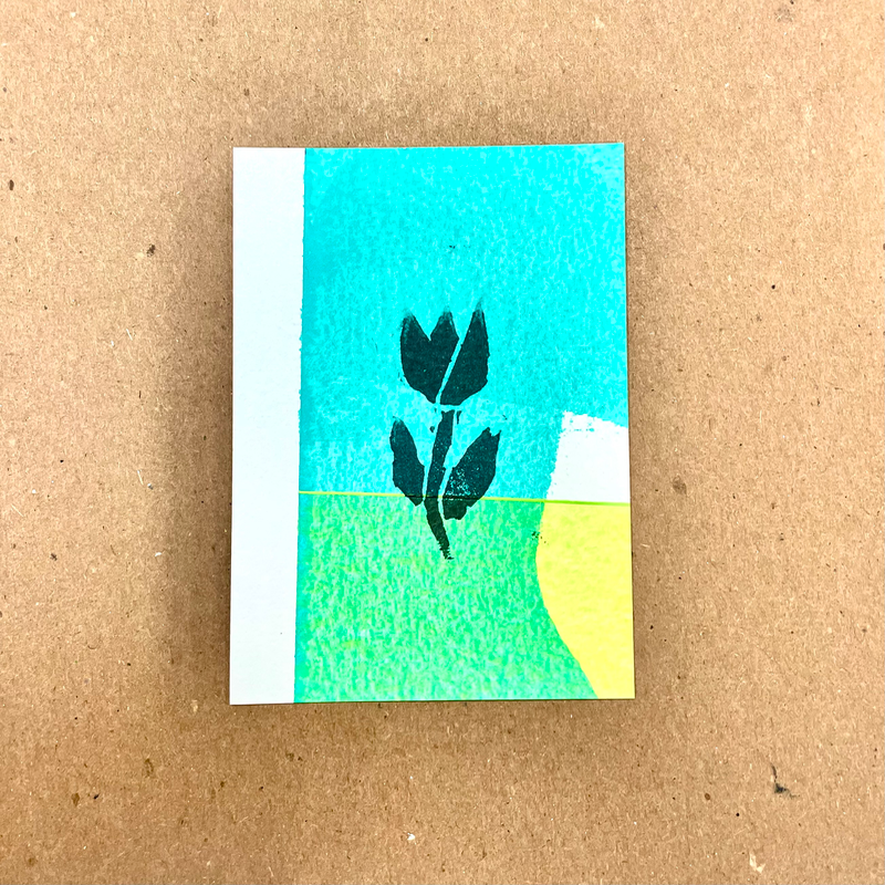 Tulip #007 aceo art card