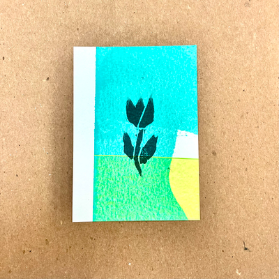 Tulip #007 aceo art card thumbnail 1