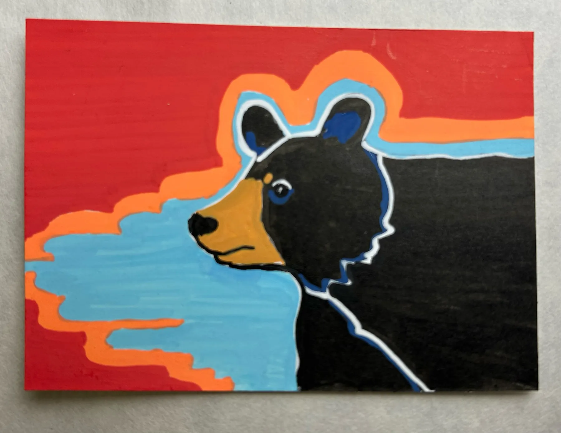 Twighlight Bear No. 2 aceo art card