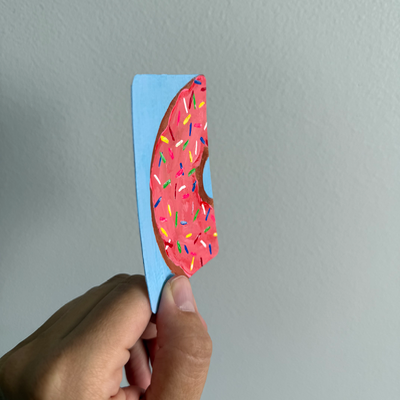 Original Donut ACEO | Just One Bite aceo art card thumbnail 2