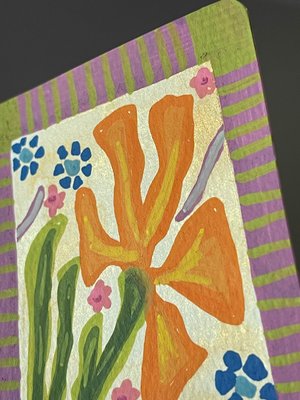 The Dancing Orchid aceo art card thumbnail 2
