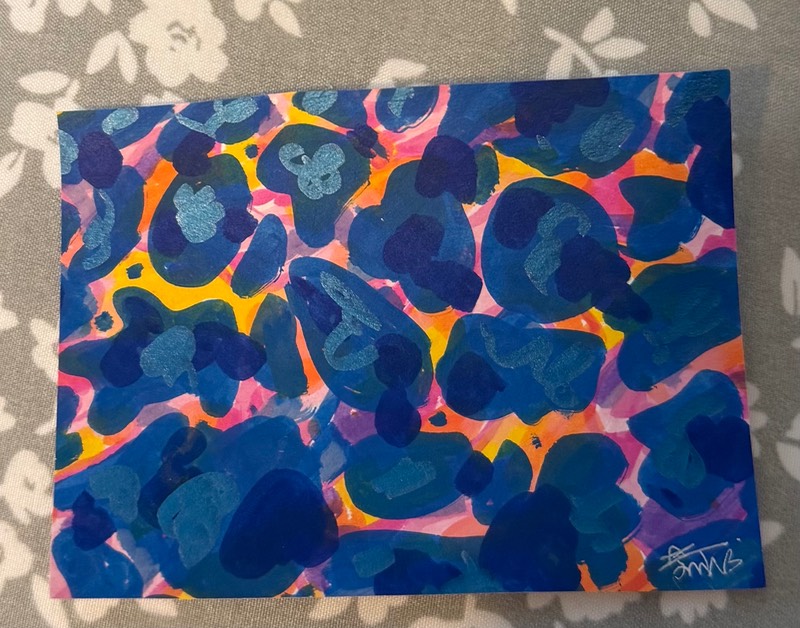 Abstract Water 2/5 aceo art card