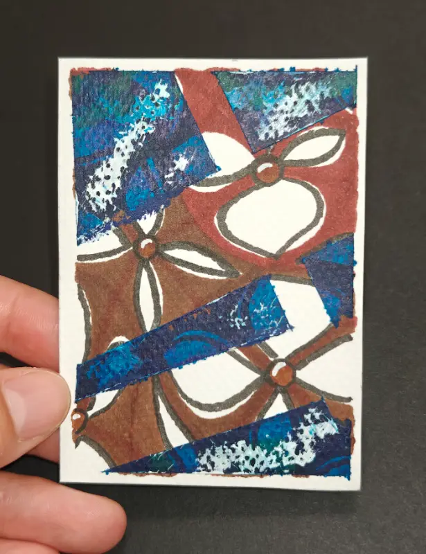 Swimming in the Sound #1 aceo art card