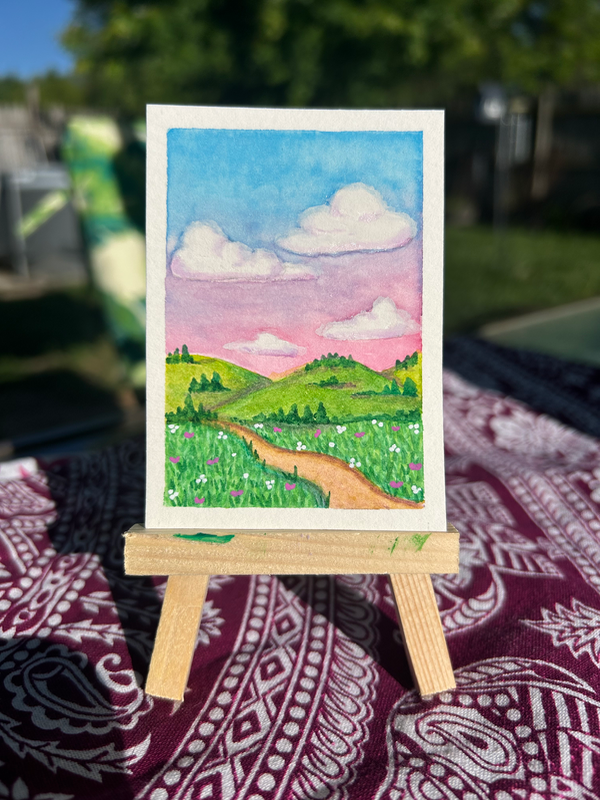The path less traveled aceo art card