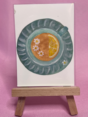 Tea with Lemon aceo art card thumbnail 2