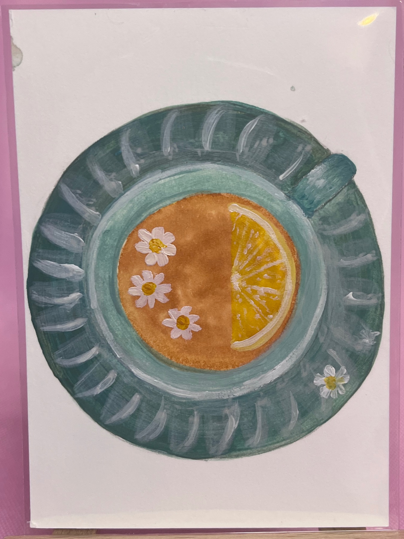 Tea with Lemon aceo art card