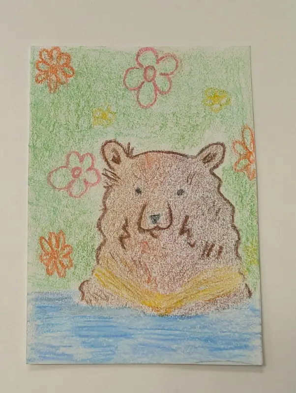 Cooling Off aceo art card