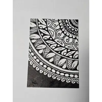 Mandala Flower aceo art card thumbnail 2