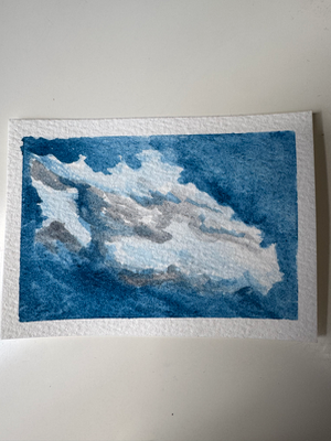 Wispy Cloud aceo art card thumbnail 1