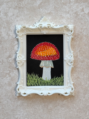 Mushroom aceo art card thumbnail 1