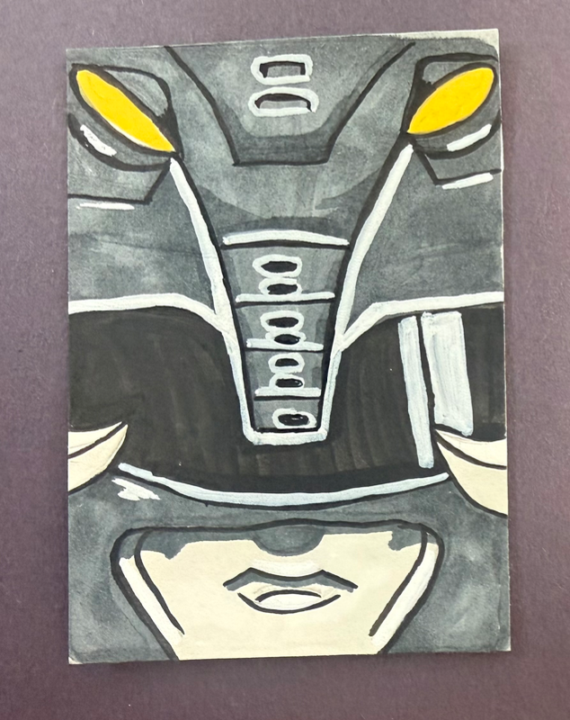 OG Black Ranger aceo art card