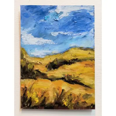 Grasslands pt 2 aceo art card thumbnail 1