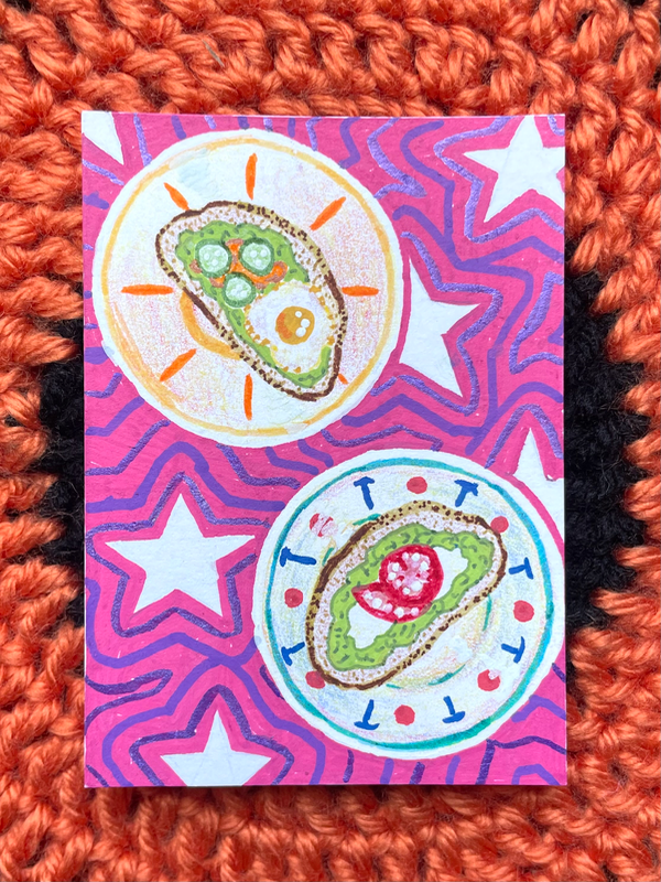 Breakfast is Served 4/4 aceo art card
