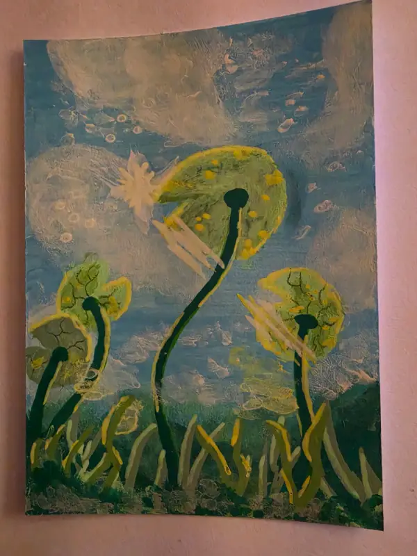 Lilies in the Morning Light aceo art card