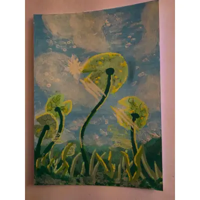 Lilies in the Morning Light aceo art card thumbnail 1