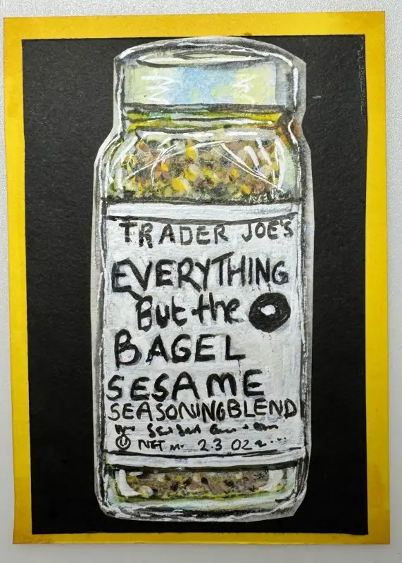 Everything But the Bagel aceo art card