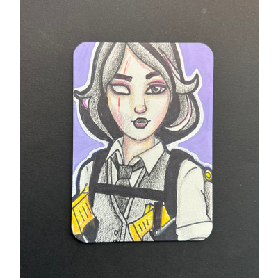 Marigold 1 aceo art card thumbnail 2