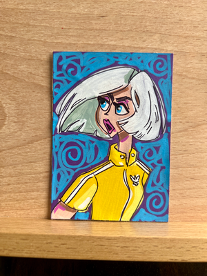 I'm Working This Tracksuit: Emma aceo art card thumbnail 2