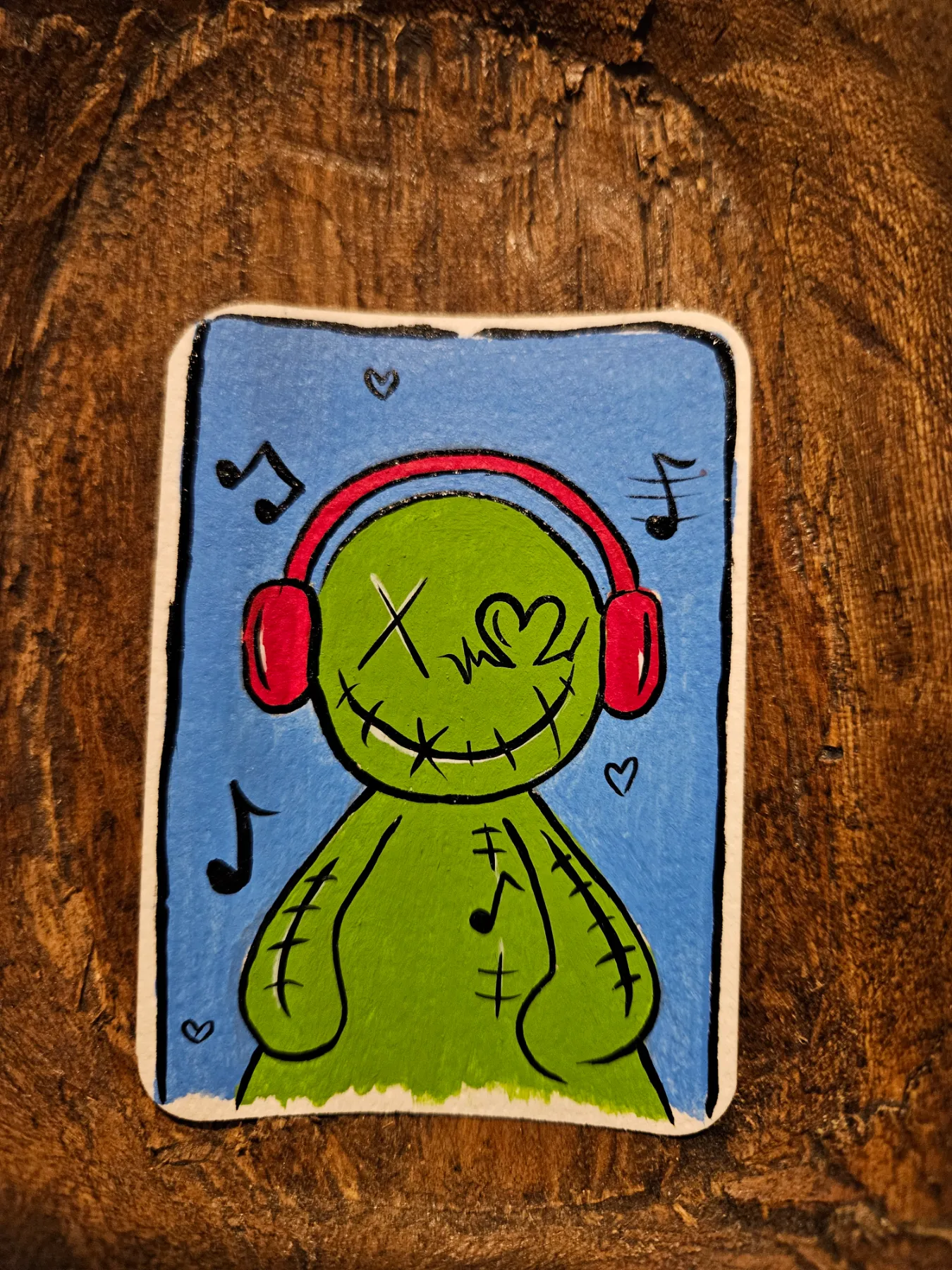 Sing-Along Pippy aceo art card