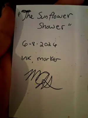 The Sunflower Shower aceo art card thumbnail 5