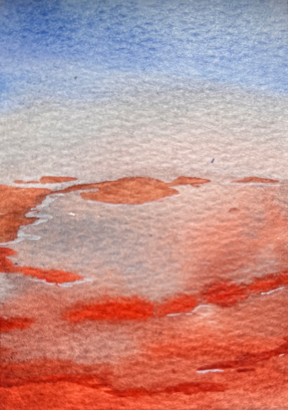 The Red Sea aceo art card