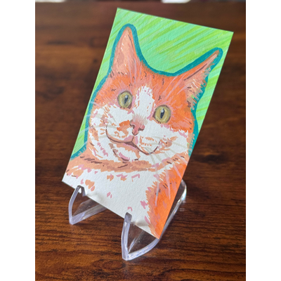 Wilson the Cat aceo art card thumbnail 2