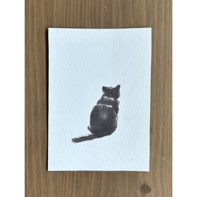 ACEO original, Emily quick marker back aceo art card thumbnail 1