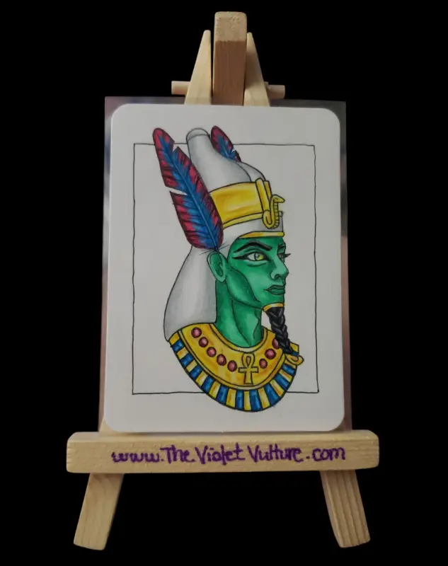 Osiris Egyptian Pantheon aceo art card