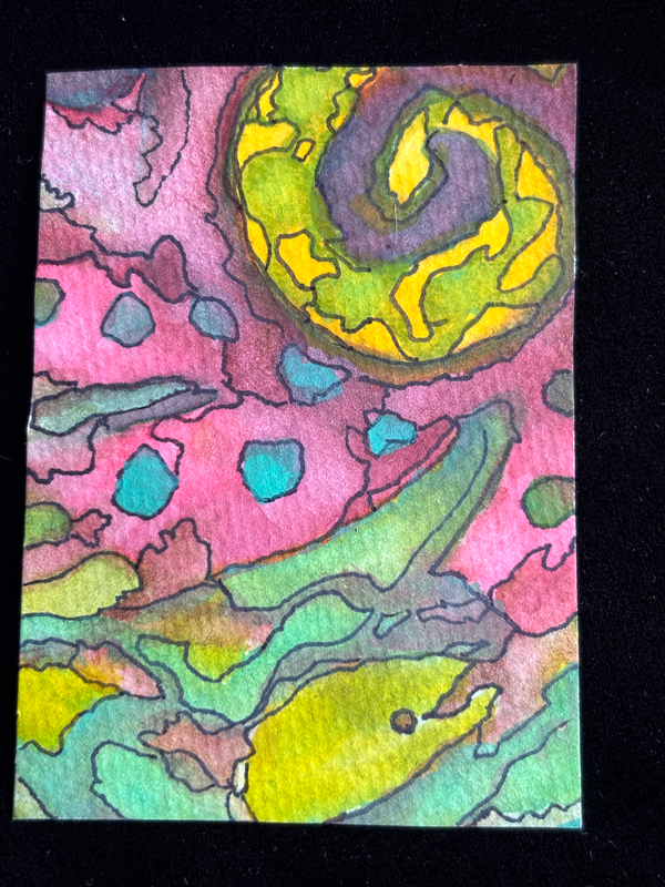 Salamander aceo art card