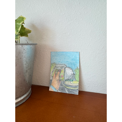 Taste Of Magic Series 1 “Experiential Prototype Matcha of Tomorrow” aceo art card thumbnail 2