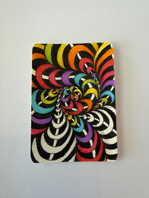 ACEO ACT Candy Kaleidoscope aceo art card thumbnail 2