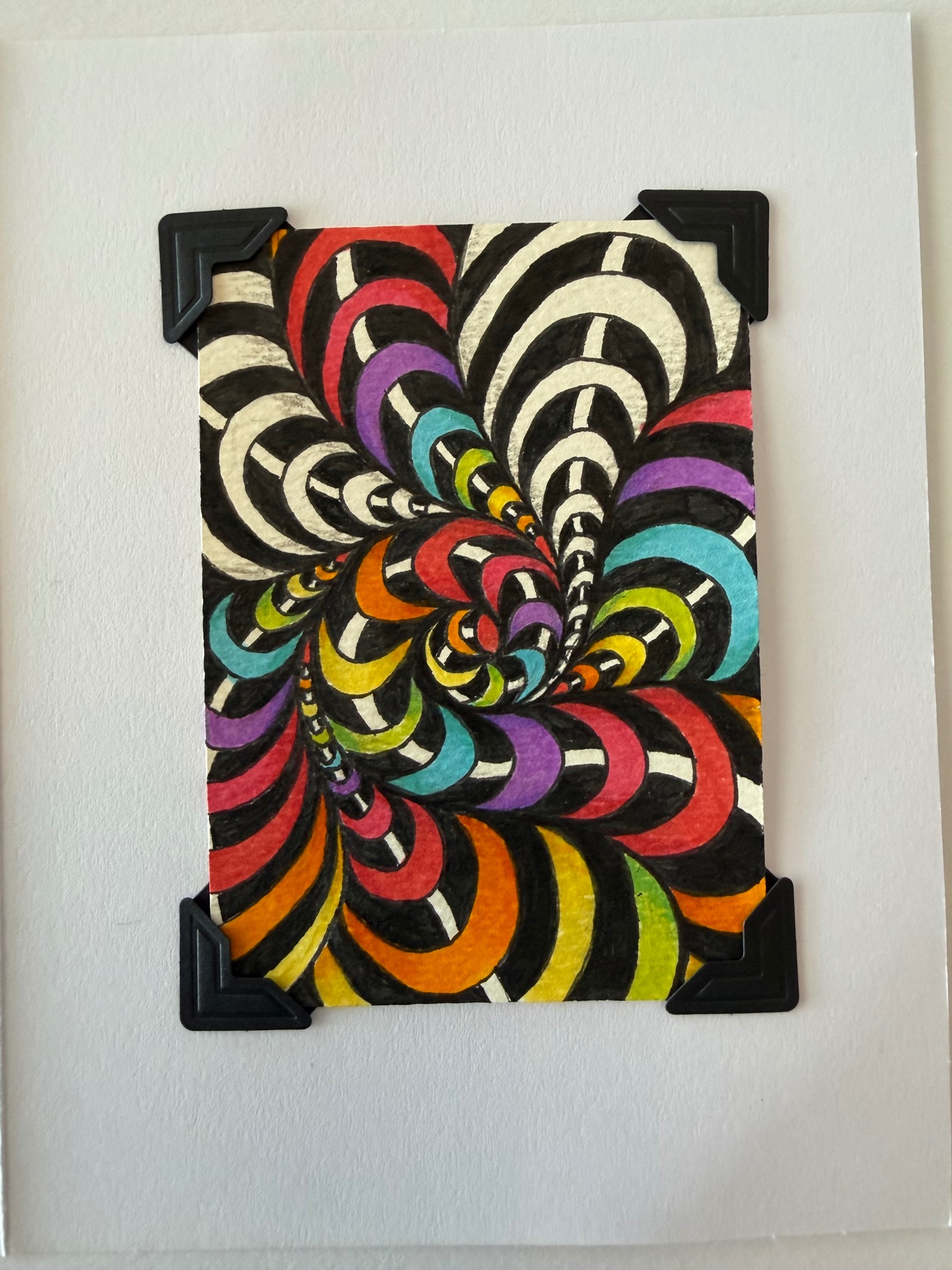 ACEO ACT Candy Kaleidoscope aceo art card