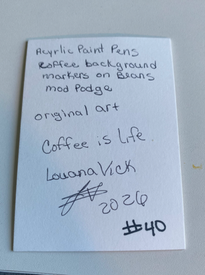 Coffee is Life aceo art card thumbnail 2