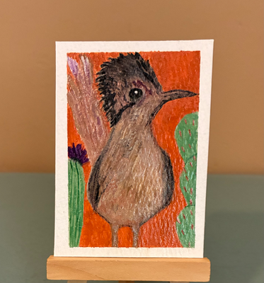 “Roady” the Roadrunner aceo art card thumbnail 1