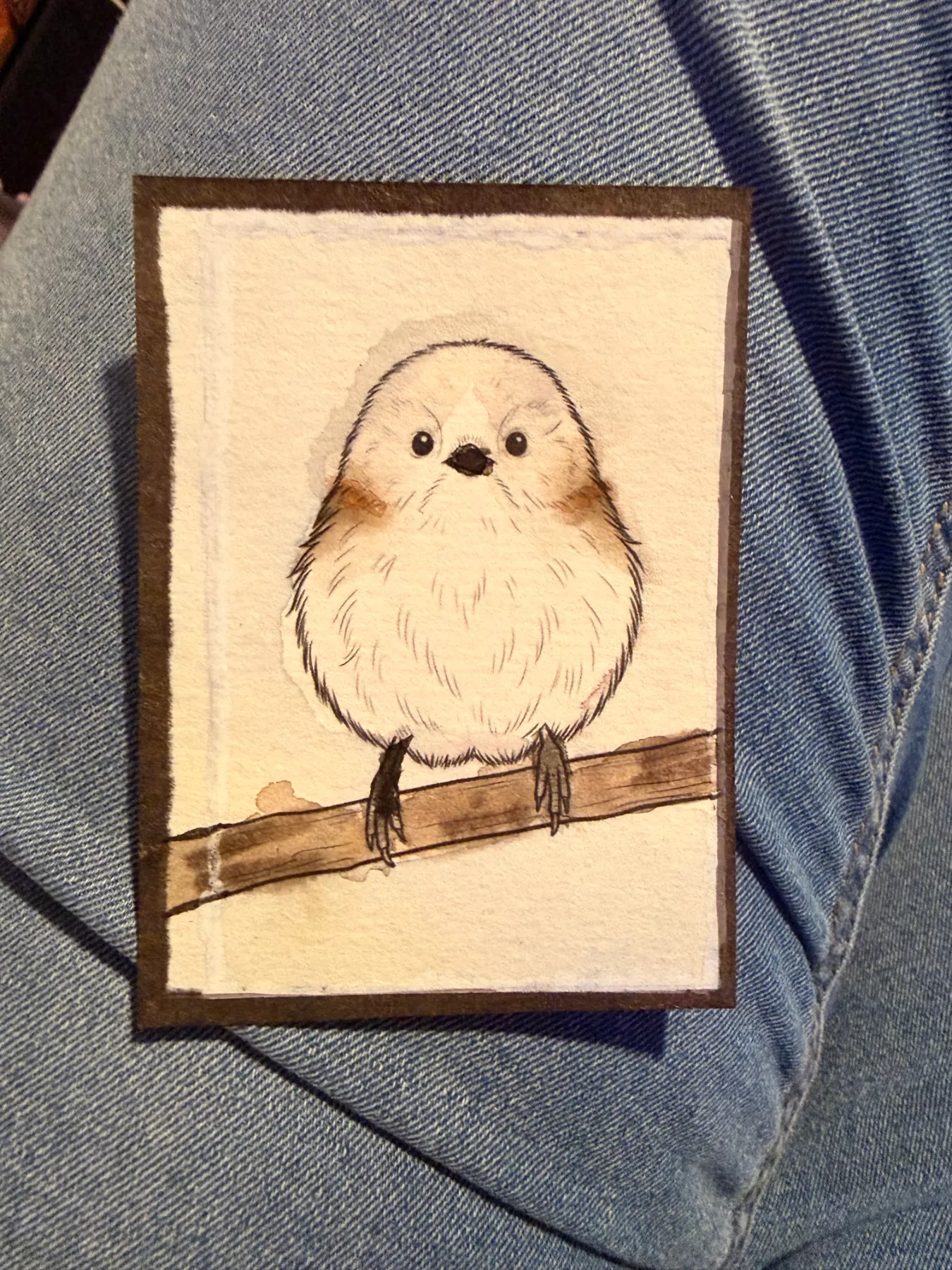 Snow Fairy Bird Collection, 2 of 4 aceo art card