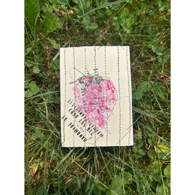 Strawberry bliss aceo art card thumbnail 2