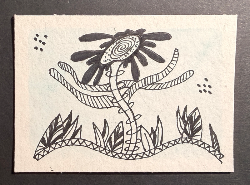 Galactic Seascape #3 aceo art card