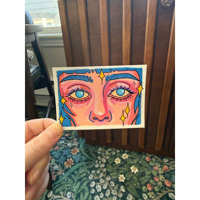Sybil’s Eyes aceo art card thumbnail 4