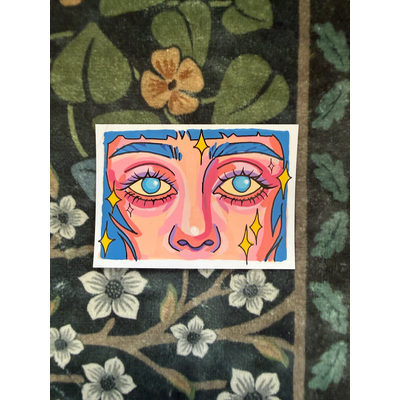Sybil’s Eyes aceo art card thumbnail 1