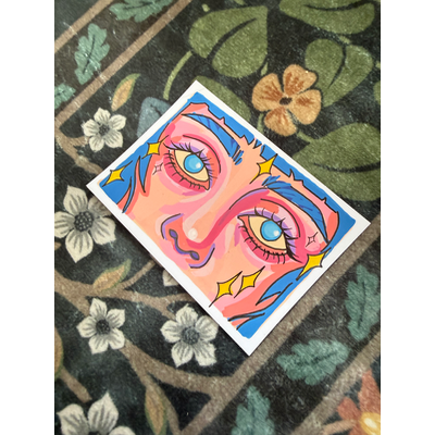 Sybil’s Eyes aceo art card thumbnail 3