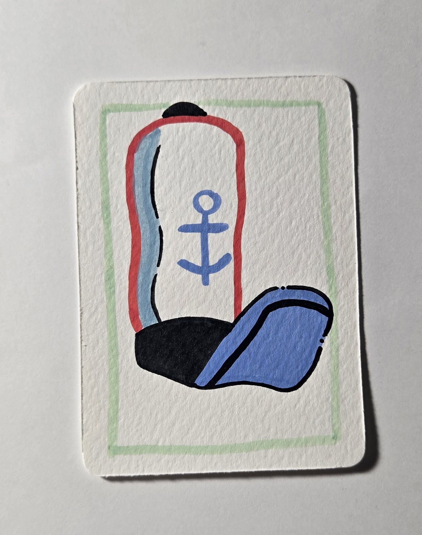 Fry Hat - Spongebob Inspired Series 4/8 aceo art card