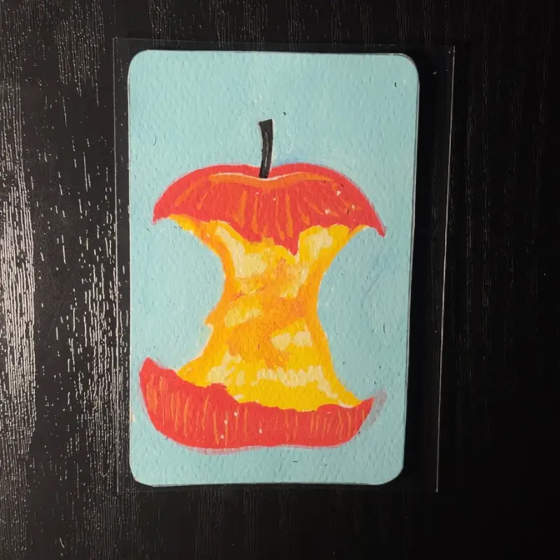 The Last Bite aceo art card