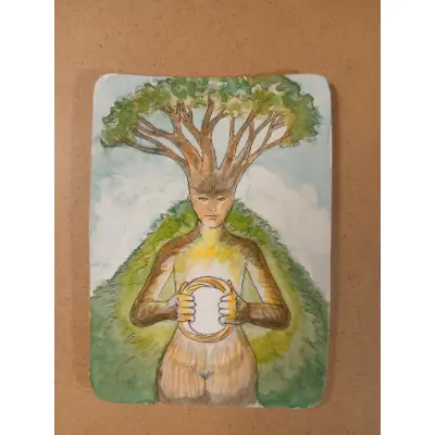 Lady of the Trees forest sprite card 4 of 9 aceo art card thumbnail 1