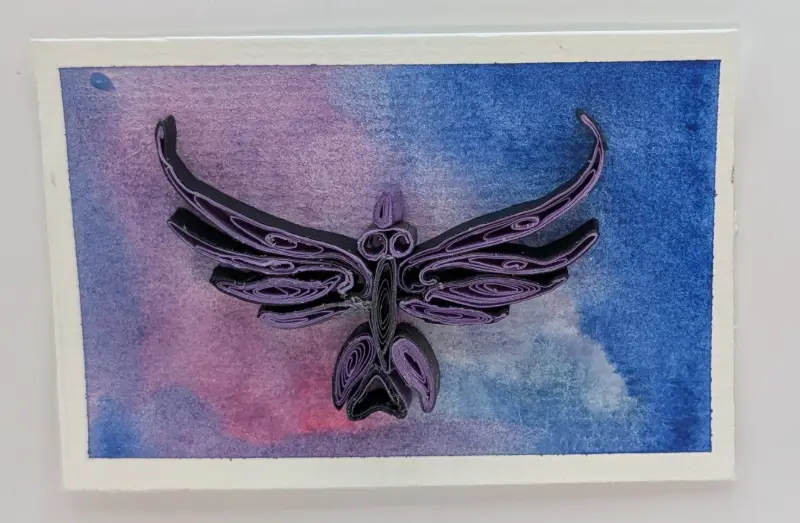 Tribal Crow aceo art card